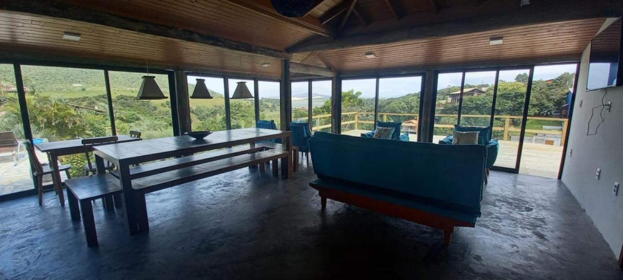 Villa Santorini Praia Do Rosa Com Piscina E Jacuzzi Bagian luar foto