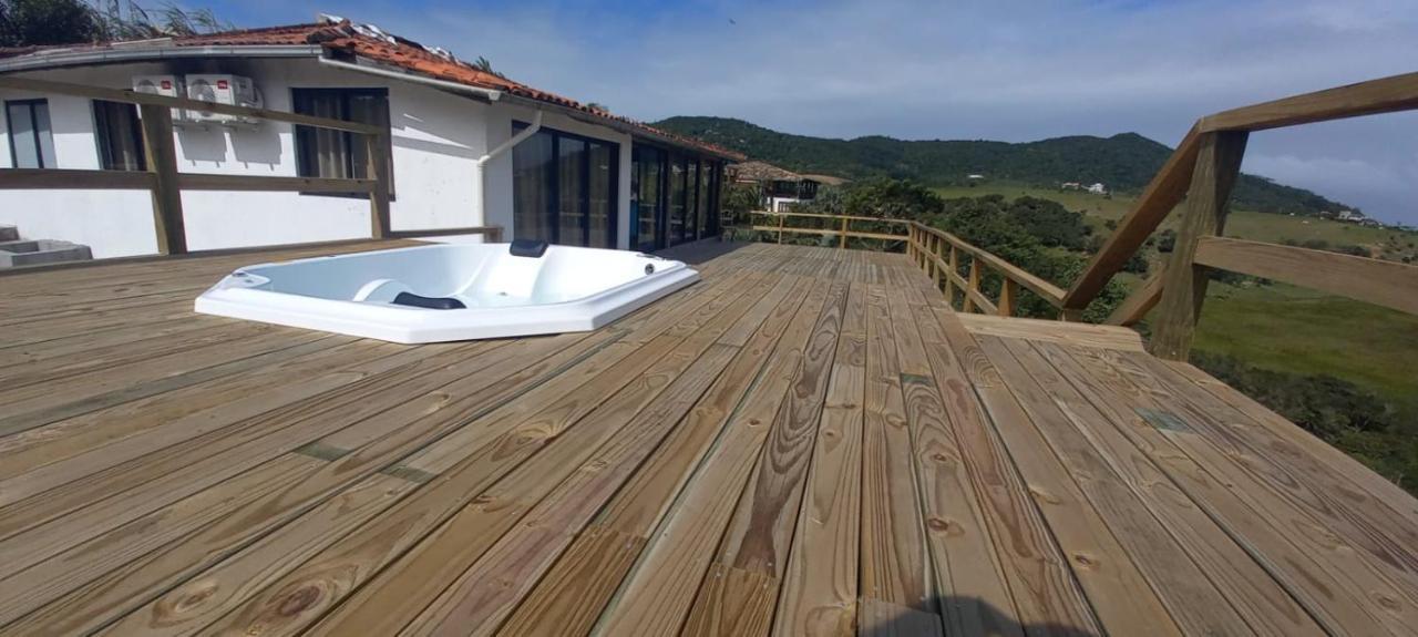 Villa Santorini Praia Do Rosa Com Piscina E Jacuzzi Bagian luar foto