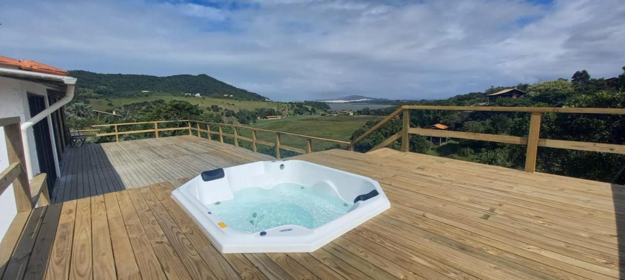 Villa Santorini Praia Do Rosa Com Piscina E Jacuzzi Bagian luar foto