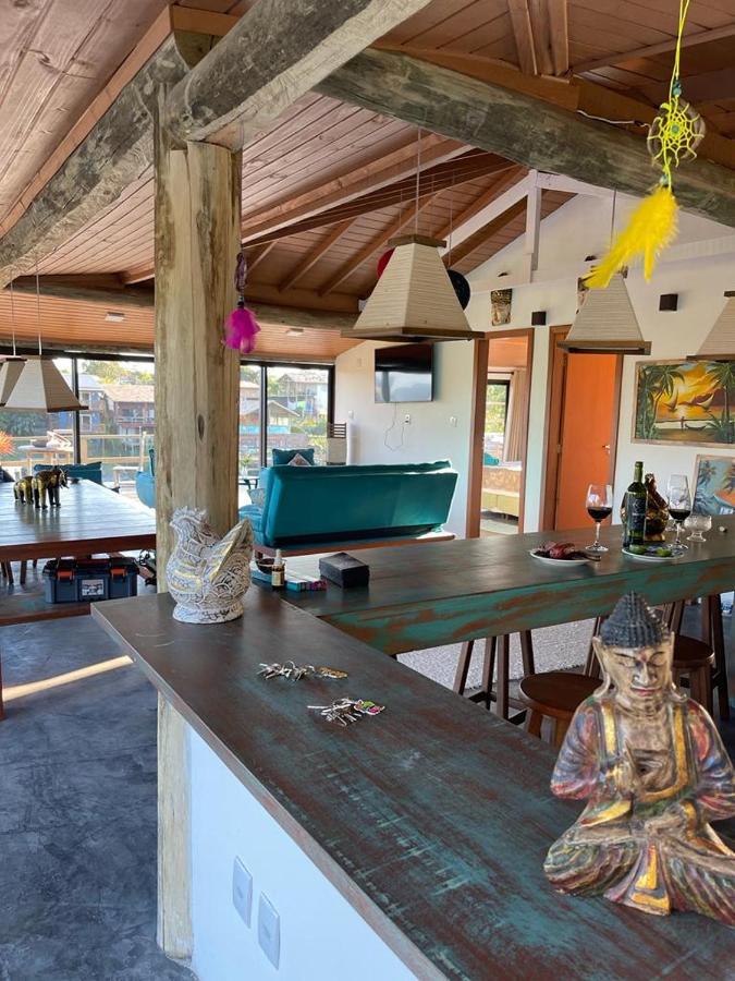 Villa Santorini Praia Do Rosa Com Piscina E Jacuzzi Bagian luar foto