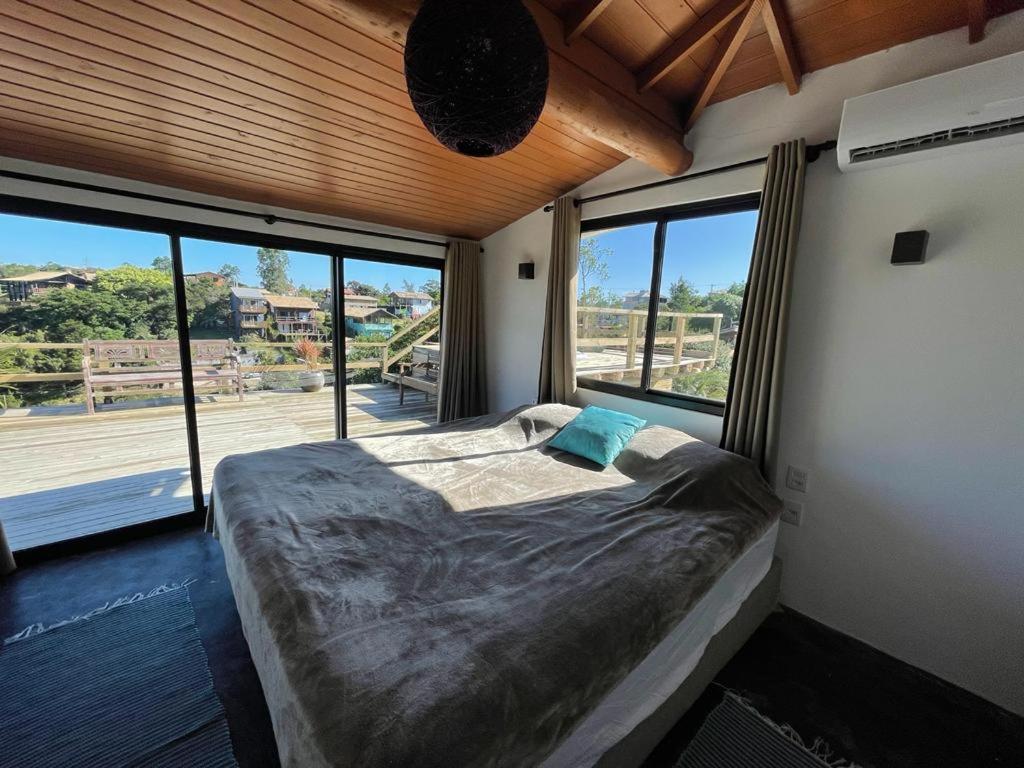 Villa Santorini Praia Do Rosa Com Piscina E Jacuzzi Bagian luar foto
