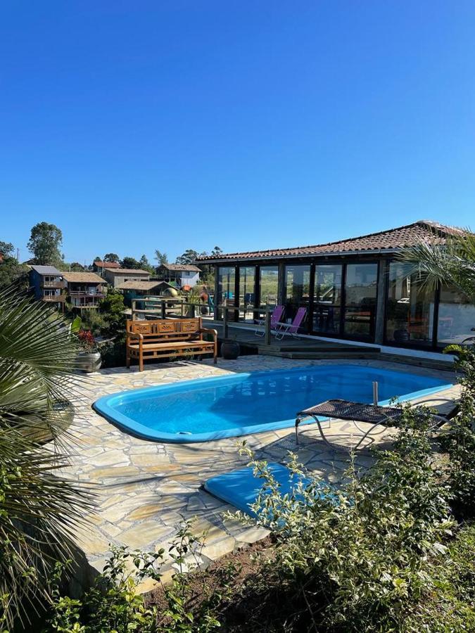 Villa Santorini Praia Do Rosa Com Piscina E Jacuzzi Bagian luar foto